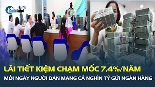 Lãi tiết kiệm chạm mốc 7,4%/năm, mỗi ngày người dân mang cả NGHÌN TỶ gửi ngân hàng | CafeLand