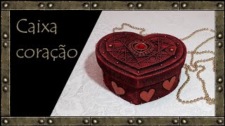 💖How to make a beautiful DECORATED BOX in the shape of a heart
