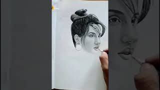Nora fatehi Actress ki drawing How to draw नोरा fatehi ki pencil sketch #trending #vairl #vairlsho
