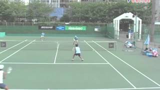 全日本ジュニアテニス選手権'07 U18準々決勝 高畑・小城 VS 田島亜也奈/杏奈