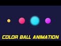 Css Color Ball Animation | Pure css animation effects | cool css effects 2019