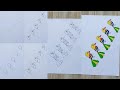 Bird drawing with number 1 in easy way | Drawing with number 1