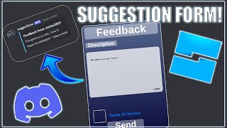 Roblox FeedbackForm | TUTORIAL!