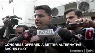 Sachin Pilot: Congress Offered a Better Alternative #BQ