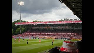 Union Berlin Ultras Banner für Jakob Busk zum Abschied