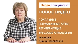 Локальные нормативные акты, регулирующие трудовые отношения. Новое видео в системе КонсультантПлюс