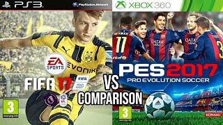 FIFA 17 PS3 Vs PES 2017 Xbox 360
