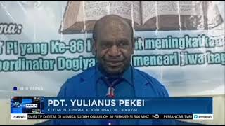 Ibadah perayaan HUT yang ke-86 Injil masuk Paniai 13 Januari 1939 . Dogiyai 13 Januari 2025