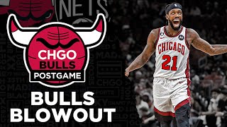 Chicago Bulls ROUT Nets by 44 points in Patrick Beverley's Debut | CHGO Bulls Postgame Podcast