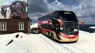 Relaxing Bus Ride Through Iceland | Euro Truck Simulator 2 | Logitech G29 Gameplay