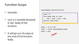 Theory: User-Defined Functions