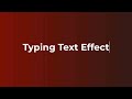 Typing Text Animation Using CSS | CSS Animation Examples