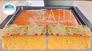 2-layered, delicious Daffodil cake 🍰 Super easy & light✔️