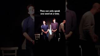 They can only speak one word at a time. #improv #comedy #game #complaint #whosel