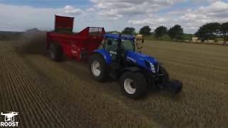 Spreading manure  | New holland t7  | John deere 7R Vesthimmerlands Maskinstation