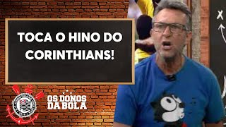 Neto pede o hino do Corinthians e projeta Timão para o clássico