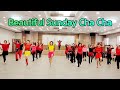 Beautiful Sunday Cha Cha Line Dance / 뷰티플 썬데이 라인댄스 / #세교동주민자치센터 / 1분기 종강영상😍 #정은영라인댄스