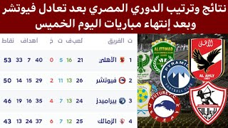 جدول ترتيب الدوري المصري بعد تعادل فيوتشر اليوم نتائج الدوري المصري اليوم