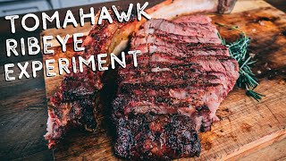 Tomahawk Ribeye Steak Experiment - How to Smoke a Ribeye