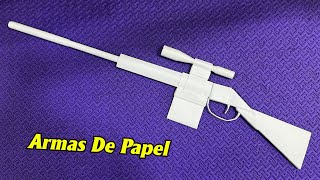 Origami Armas, Como Fazer Uma Sniper De Papel, Manualidades Con Papel