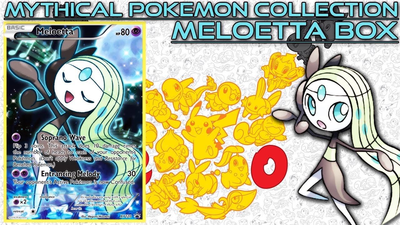 Mythical Pokémon Collection Meloetta Box - #Pokémon20 | Pokémon TCG ...