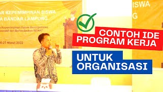 Contoh Program Kerja Organisasi yang Menarik