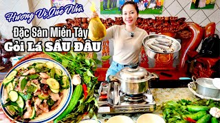 Gỏi LÁ SẦU ĐÂU trộn ba rọi và Khô nướng đặc sản cực ngon chỉ có tại CHÂU ĐỐC | SONG HỶ VLOG #870