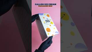 Gallon Ice Cream Packaging Box | Bulk Ice Cream Packaging Solution #packaging #icecream