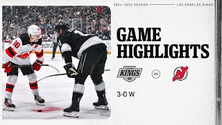 KINGS SHUT OUT NJ DEVILS ON NEW YEARS DAY! | 3-0 W vs NJD Highlights