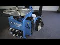 atlas tc320 tyre changer 24″ fully automatic with assist arm sous titres en français disponible