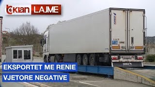 Eksportet me renie vjetore negative