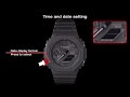 📣 ga b2100 g shock 5689 how to set time date home city dts 12 24h key tone light duration✌