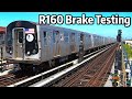 ⁴ᴷ⁶⁰ R160s Emergency Brake Testing on the F Line (2019)