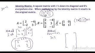 AP Precalculus – 4.11 The Inverse and Determinant of a Matrix