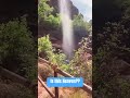 amazing waterfall on hike in zion national park. waterfall nationalparks zion