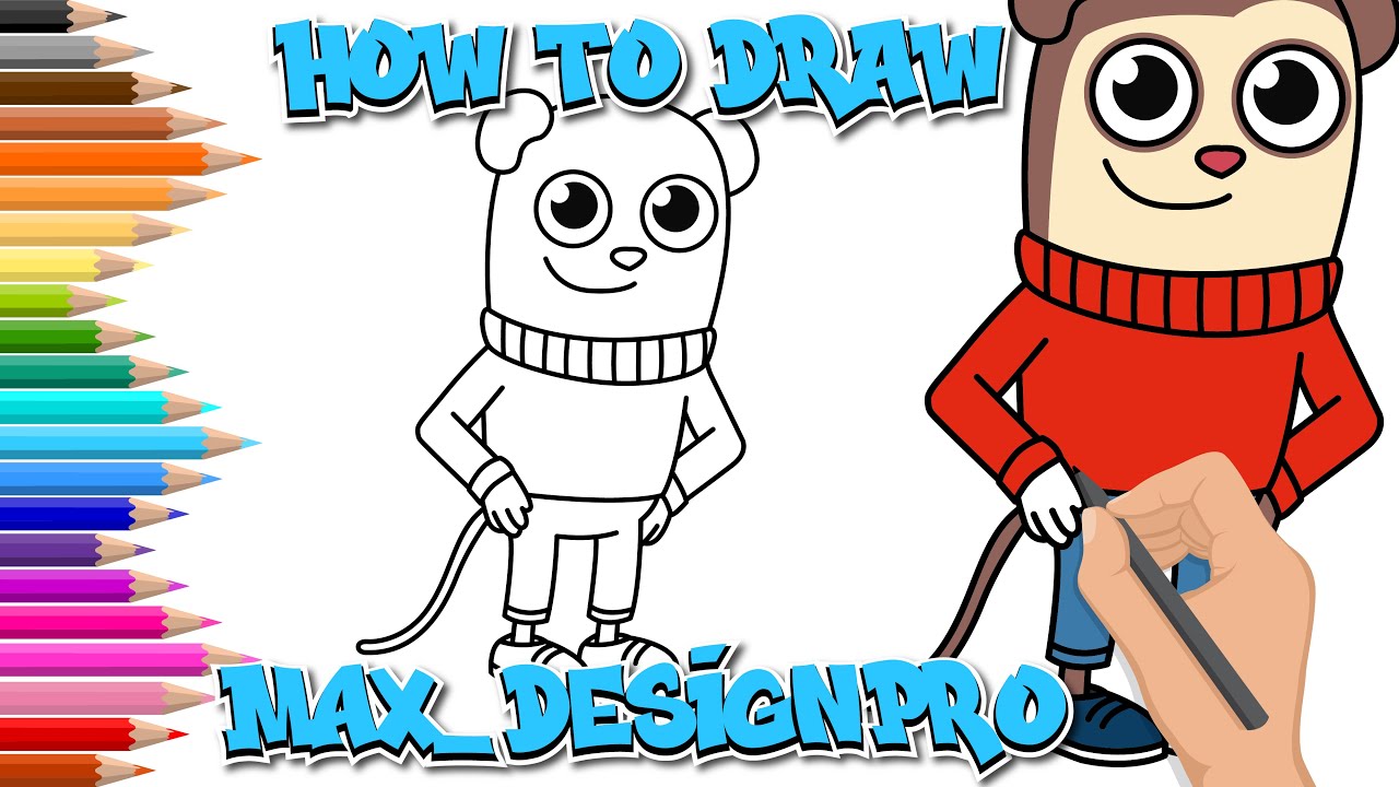 Drawing And Coloring Max Design Pro How To Draw Famous Youtubers