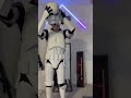 Armoring up as a TK stormtrooper going to Endor #starwarscosplayer #stormtrooper #starwars #shorts