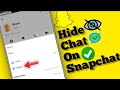 How to hide chat on Snapchat || Hide text on Snapchat || Hide messages on Snapchat