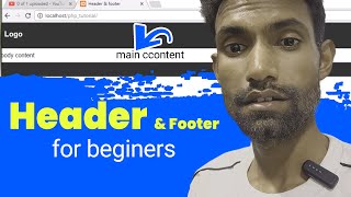 Header & Footer HTML CSS Tutorial for beginers