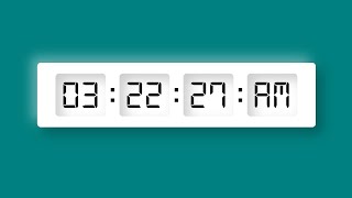 Digital Clock using HTML, CSS & JavaScript | @zonetocode9552