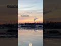 alluring sunset in helsinki finland