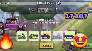 17 107 points in team event "A work event" gameplay- Hill Climb Racing 2