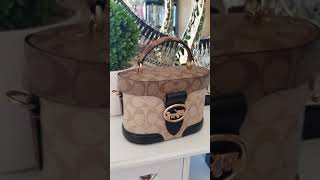 Coach Handbag Georgie Gem Blocked Signature