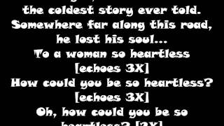 Heartless KANYE WEST lyrics on screen