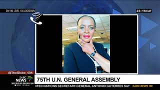 SABC News Foreign editor Sophie Mokoena Editor on the 75th UN General Assembly