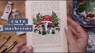 30-Minute Magic: Painting Cute Mushrooms and Autumn Foliage