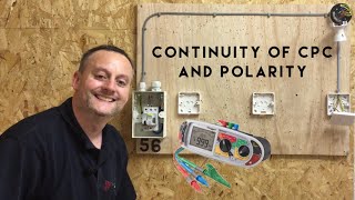 Continuity of CPC and Polarity of our 1 Way Lighting Circuit R1 R2 Measured in Ohms