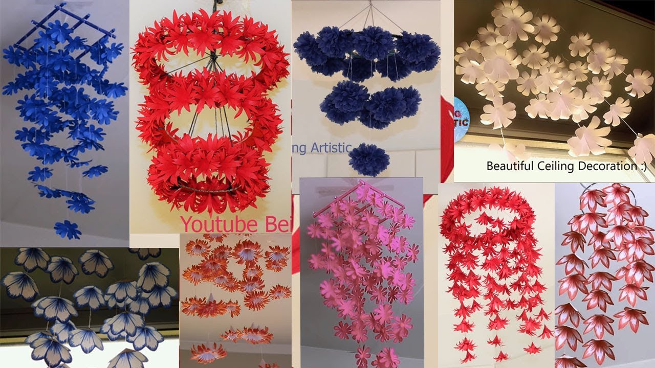 10 Diy Home Decorations Hanging Flowers Paper Craft Decoration Ideas You
