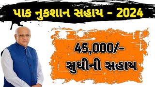 પાક નુકશાન સહાય ગુજરાત -  ૨૦૨૪ ॥ Pak Nuksan Sahay Gujarat - 2024 ॥ કૃષિ રાહત પેકેજ