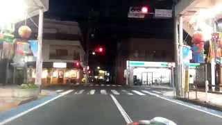 Time Lapse 柴又街道~平和橋通り(車載動画）江戸川区Toktyo,Japan.